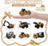 6Pcs Set, Bulldozers Playset 3-9 Construction Trucks Vehicles, Die-cast Construction Toys Toys for Boys, Mini Excavator
