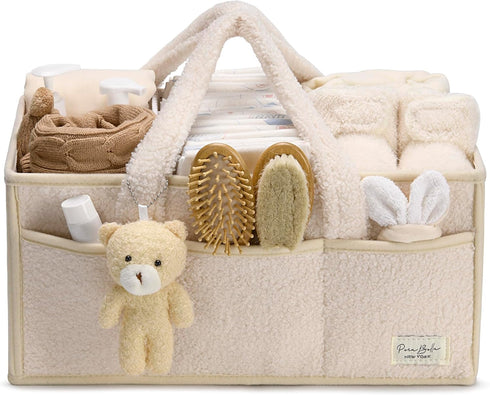 PeraBella Baby Diaper Caddy Organizer with Handle, Boy & Girl Shower Gift