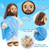 13" Yelakey Jesus Plush Doll - Jesus Plushies with Stickers Christian Faith Plushie Faith-Based Gift for Kids Sunday