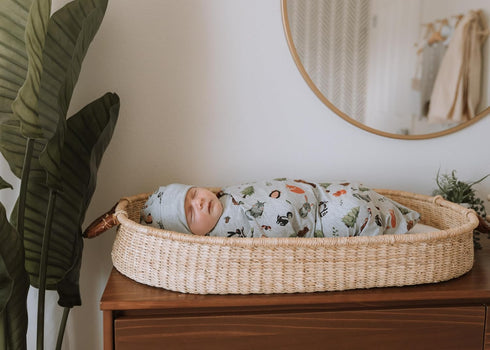 Set 0-3 (0-3 Baby boy Swaddle Blanket and Hat Newborn Month Wrap Baby Receiving Blanket Animals Design Months