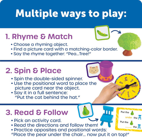 Set Learning Resources Fox in The Box Position Word Activity - Kids Board Spelling Educational Games, Vocabulary