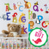 ABC Wall Decals - Alphabet Educational Animal Stickers for Classroom Decor - Playroom Decals for Kids