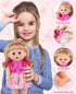 12" 3 4 5 6 12 Inch GAGAKU Baby Doll with Hair, Baby Dolls for Girls Years Old, Baby Doll for Toddlers Kids, Baby Dolls