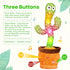 Dancing Cactus Baby Toys, Mimicking Toys with Volume Adjustable Talking Cactus, Singing Cactus for Baby Girl Toys