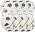 Mazeann 4 Pack Vintage Ice Hockey Balls Burp Cloths Baby Boys Girls Absorbent Soft Cotton Burping Cloths Rags