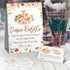skuhyyg Ticket(1 Sign+50 Woodland Diaper Raffle Tickets, Diaper Raffle Sign, Pink flower Baby Shower Game Kit, Woodland