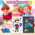 Art & Craft Activity, Foil Fun Dress Up DIY Art Kits, No Mess Creative Foil Art Kits Set for Kids Birthday Gifts
