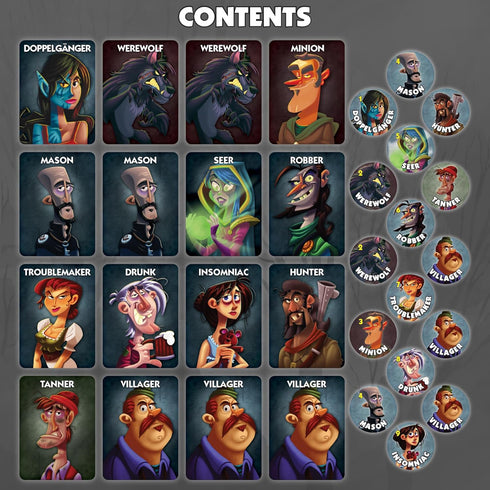 One Night Ultimate Werewolf – Fun Party Game for Kids & Adults | Engaging Social Deduction & Fast-Paced Gameplay