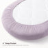 2-Pack Boys-100% 33"x17" Bearmoss Organic Baby Bassinet Sheets for Girls, Cotton Bassinet Mattress Sheets Compatible