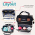 SnuggyBaby. Backpack SNUGGY BABY Diaper Bag with Changing Station, Diaper with Changing Pad, Portable Diaper Organizer