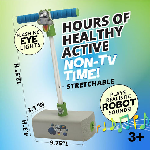 3 250lbs Flybar My First Foam Pogo Jumper for Kids Fun and Safe Pogo Stick for Toddlers, Durable Foam and Bungee Jumper