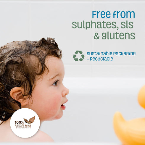 Nature's Baby Shampoo, Face & Body Wash 8 oz, Problem and Sensitive Skin, Vanilla Tangerine