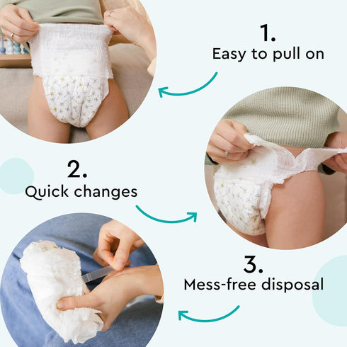 4 (20+ lbs), (75 Count), LILLYDOO Diaper Pants Toddlers - Size Half-Monthly Supply Skin-Friendly, Ultrasoft