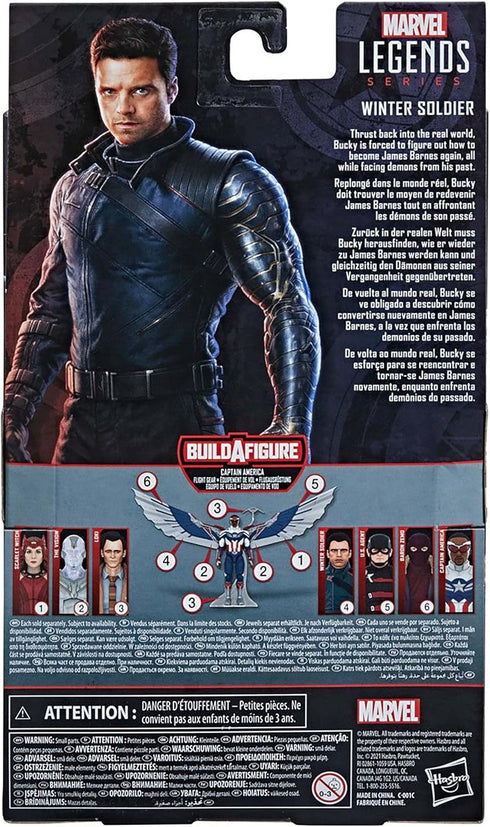 Marvel Legends Series Avengers 6-inch Action Figure Toy, Winter Soldier, Premium Design with 2 Accessories for Kids Age