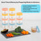 12-Pack 4 oz EVLA'S Baby Food Containers - Glass Jars with Lids - BPA-Free, Microwave, Freezer, and Dishwasher Safe