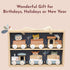 Set Playset 24m+ Set SPEEDY MONKEY Wooden Train Toy for Kids | Animal Train with Storage Display Case for Toddlers |