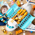 Set, Set Transport Cargo Airplane, Large Theme Airplane Toy Educational Toy Vehicle Play with Smoke Sound and Light