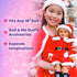 Eimmie 18 Inch Sets 18 Playtime by Doll Clothes and Accessories - Christmas Holiday Dress with Matching Santa Hat