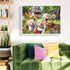 Nitktaia 300 8-10 10-12,Cute 20.5*15in Piece Puzzles for Adults, Garden Dog Jigsaw Puzzle for Children Elderly, Large