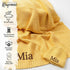 Kryvoxc Set 95% Personalized Baby Blanket with Name, Cotton Customized Swaddle Blanket and Beanie, Receiving Blanket