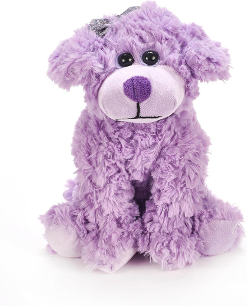 9 Inches The Petting Zoo Scruffy Dog Stuffed Animal, Gifts for Girls, Purple Dog Plush Toy