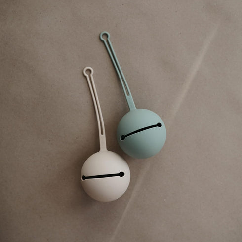 Silicone Pacifier Holder Case - Shifting Sand Design for Easy Storage
