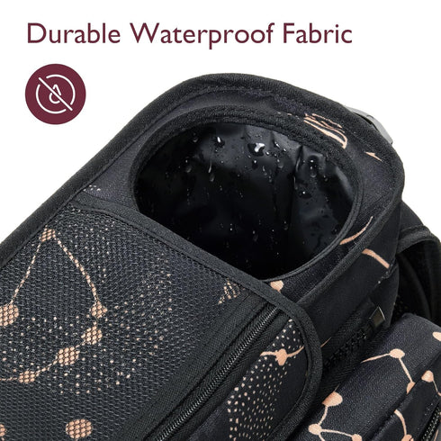 Momcozy Universal Baby Stroller Organizer - 2 Insulated Cup Holders, Detachable Pocket, Adjustable Strap