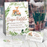 skuhyyg Ticket(1 Sign+50 Woodland Diaper Raffle Tickets, Diaper Raffle Sign, Watercolor Eucalyptus leaves Woodland
