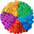 SEETOOOGAMES Magnetic Bingo Chips Counters - 500 Pieces Transparent Counting Game Chips - Clear Plastic Math Markers for Classroom - Mixed color