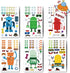 T-Antrix 24 Sheets Make Your Own Robot Stickers Make A Face Stickers for