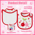 24Pcs 6-12 Cotton Waterproof Baby Bibs - Adjustable Hook Loop Closure Bib for Feeding Teething Drooling Eating, Months