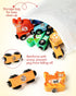Helsort Set 3-5, Wooden Alphabet Train for Toddlers Magnetic ABC Train with Snap-Connection, Animal-Themed Educational