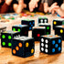 10 D6 Pack 16mm Luck Lab Piece Multicolor Pip Dice - Acrylic Square Edge Standard Dice for RPG MTG DND Table Games