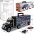 JODUDLR 3-4 Set 12 3-7 Toddler Toys for Year Old Boys,Large Transport Cars Carrier Truck Toys with Die cast Vehicles