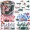 Liberty Imports 124 PCS Army Men Toy Figures, Military Forces Bucket Play Set, World War II Battle