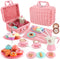 Afternoon Tea Toys Set Pretend Play Food Toys for Toddler Girls, Party
