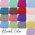 Kryvoxc Set, Personalized Baby Blanket with Name, Cotton Receiving Swaddle Blanket and Beanie Customized Baby Blankets