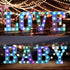 Foaky Colorful LED Letter Lights with Remote,Marquee Light Up Letters Sign for Night Light Wedding/Birthday Party