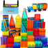 Gemmicc Magnetic Tiles, 126 PCS + Storage Case, STEM Building Blocks Magnet