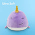 Ultra Soft Plush Narwhal Stuffed Animal, Cute Toy for Kids
