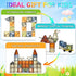 100PCS 3+ 2 Magnetic Tiles Montessori Toys Magnetic Blocks Kids Games STEM Classroom Educational Learning Sensory