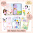 Story Magic Dress-Up Dolls Playset, Pretend Play Magnetic Case, Magnet Outfit and Accessory Pieces, Great for Travel or Playdates, Magnetic On The Go Activity Set for Ages 4, 5, 6, 7 , Pink by Horizon Group USA