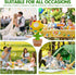 Sunflower Bubble Machine with Remote Control, Dancing Sunflower Bubble Machine with LED Lights, Rechargeable Automatic