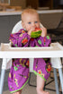 Tidy Tot Long Baby Bib, Mess Proof Long Sleeve Feeding Smock with Large Food Catcher Pocket, Waterproof