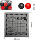 Yarlung Giant Checkers Set, 3 in 1 Jumbo Tic Tac Toe Game with Reversible Rug for Family Camping Lawn Games