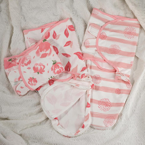 3-Pack 0-3 3 Pack Set, GLLQUEN BABY Baby Swaddle Sleep Sacks with Zipper - Newborn Swaddling Sack, Baby Swaddles Sleep