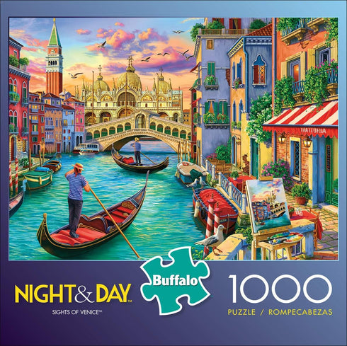 Buffalo Games Image World Sights of Venice - 1000 Piece Jigsaw Puzzle for Adults, Perfect for Game Nights
