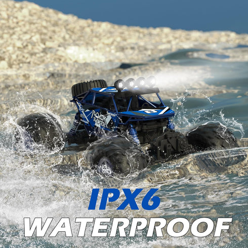1:10 48+ 4WD 2 80Mins BananMelonBM Scale Remote Control Car, KM/H High Speed Amphibious RC Monster Truck, Waterproof