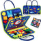 Guolely Montessori Busy Board Toy for 1-4 Year Olds - Sensory Activity Board for Fine Motor Skills, Travel Gift for Kids
