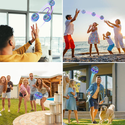 Flying Ball Orb Toys - Hover Soaring Flying Toy Globe Shape Magic Boomerang Spinner Mini Drone for Kids Adults (Blue)